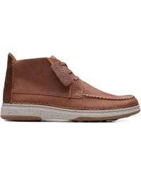 Clarks - Nature 5 Mid Leather Boots - Lyst
