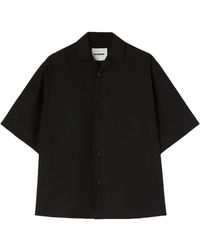 Jil Sander - Katoenen Overhemd Met Korte Mouwen - Lyst