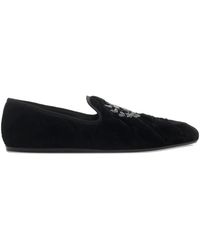 Burberry - Estate Quilted Crest Loafers - Lyst