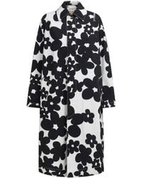 Marni - Mantel Mit Blumen-Print - Lyst