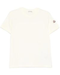 Moncler - Ribbed Crew Neck Short Sleeve Top - Lyst