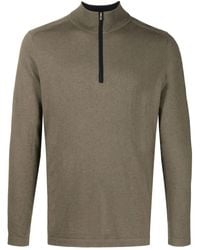N.Peal Cashmere - Half-Zip Cotton-Cashmere Jumper - Lyst