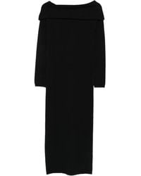 Semicouture - Abito A Maniche Lunghe Con Scollo A Barca - Lyst