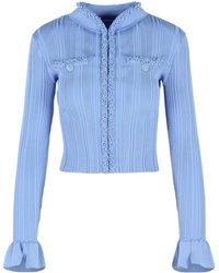 Self-Portrait - Flared-Sleeve Cardigan - Lyst