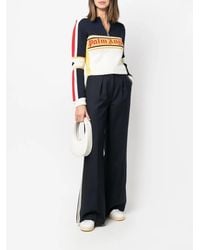 Palm Angels - High-Waisted Wide-Leg Trousers - Lyst