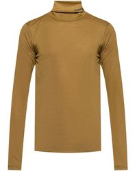 Jil Sander - Rollkragenpullover mit Logo-Print - Lyst