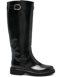 Doucal's - Bottes En Cuir À Détail De Boucle - Lyst
