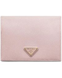 Prada - Saffiano Leather Passport Holder - Lyst