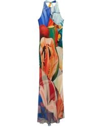 Donde Esteban - Robe Salpicon À Coupe Longue - Lyst