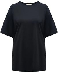 12 STOREEZ - Round-Neck Silk T-Shirt - Lyst