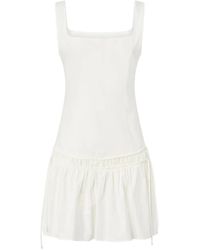 Pinko - Short Dress With Gathering And Drawstring - Lyst