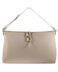Furla - Large Debby Zip Leather Shoulder Bag - Lyst