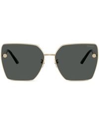 Versace - Oversize Square Frame Sunglasses - Lyst