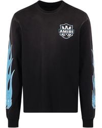 Amiri - Eagle Flames Long-Sleeves Graphic T-Shirt - Lyst