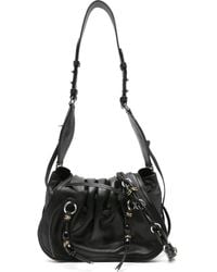 Isabel Marant - Pleated-Detail Drawstring Shoulder Bag - Lyst