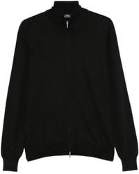 Barba Napoli - Zip-Up Knitted Cardigan - Lyst