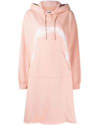 MM6 by Maison Margiela - Snake-Print Hooded Dress - Lyst