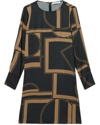 Marc O' Polo - Geometric-Print Long-Sleeve Mini Dress - Lyst