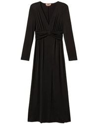 Twinset - Robe Longue Avec Drapé - Lyst
