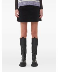 Ganni - Corduroy Mini Skirt - Lyst