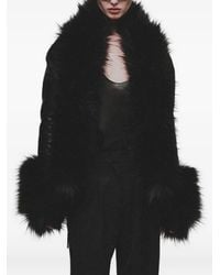 ANDAMANE - Kasia Faux-Fur Trim Jacket - Lyst