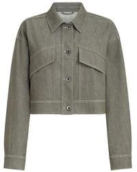 Brunello Cucinelli - Monili-Detail Buttoned Jacket - Lyst