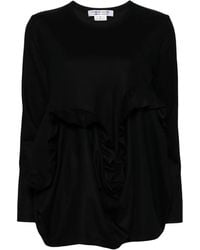 Comme des Garçons - T-Shirt À Détails De Volants - Lyst