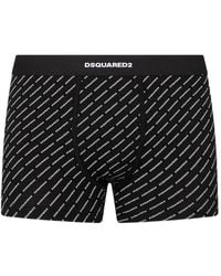 DSquared² - Badehose Mit Logo-Print - Lyst