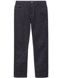 Burberry - Straight-leg Cotton Denim Trousers - Lyst