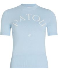 Patou - ロゴジャカード ニットtシャツ - Lyst