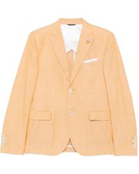 Daniele Alessandrini - Blazer À Revers Cranté - Lyst