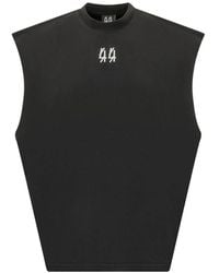44 Label Group - Logo-Print Sleeveless Vest - Lyst