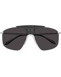 Alaïa - Croc-Effect Pilot-Frame Sunglasses - Lyst