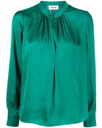 Zadig & Voltaire - Tink Satin Blouse - Lyst