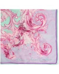 Versace Jeans Couture - Printed Trim Scarf - Lyst