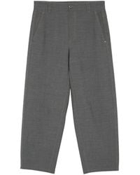 Brunello Cucinelli - Contrast-Topstitched Straight-Leg Trousers - Lyst