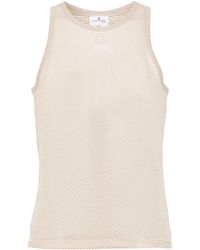 Courreges - Top A Rete Con Applicazione - Lyst
