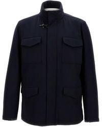 Fay - Jacke mit Klappentasche und Hakenverschluss - Lyst