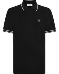 Philipp Plein - Logo-appliqué Cotton Polo Shirt - Lyst