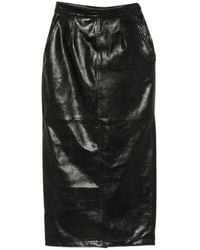 Willy Chavarria - Leather Tubo Skirt - Lyst