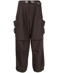 Spoonyard - Logo-Appliqué Belted Cargo Trousers - Lyst