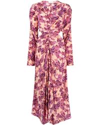 A.L.C. - Mona Floral-Print Flared Dress - Lyst