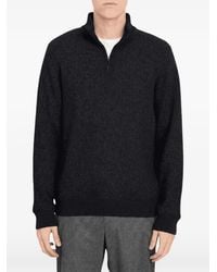 Vince - Half-Zip Waffle-Knit Sweater - Lyst