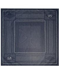 C.P. Company - Printed Muslin Logo Bandana - Lyst