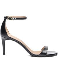 Stuart Weitzman - Ankle-Strap Leather Sandals - Lyst