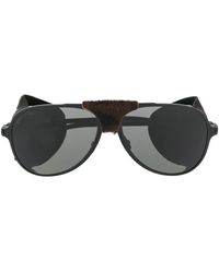 Saint Laurent Occhiali da sole modello aviator - Nero