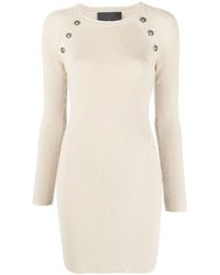 John Richmond - Button-Embellished Detail Dress - Lyst