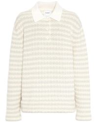 Barrie - Striped Polo Top - Lyst