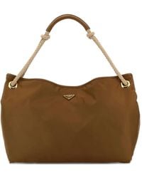 Prada - Grote Re-Nylon Mariner Shopper Met Touw Handgreep - Lyst