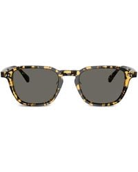 Oliver Peoples - Tortoiseshell Square-Frame Sunglasses - Lyst